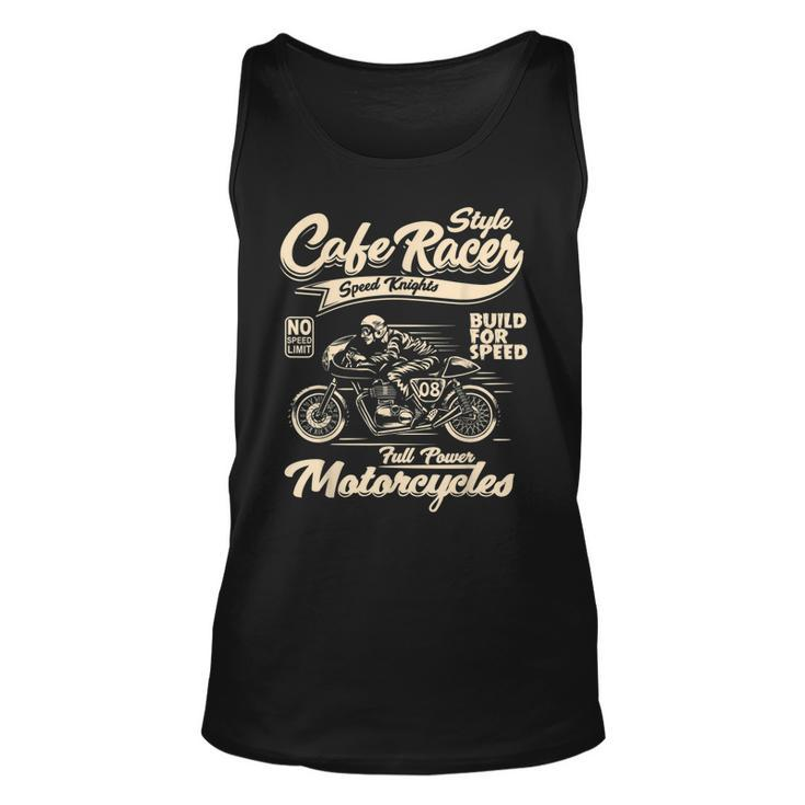 Vintage Motorcycle T  Biker T  Cafe Racer Unisex Tank Top
