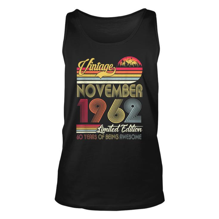 Vintage November 1962 Unisex TankTop, 60. Geburtstag Männer Frauen