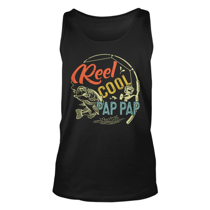 Vintage Reel Cool Pap Pap Fathers Day Fishing Fisher   Unisex Tank Top