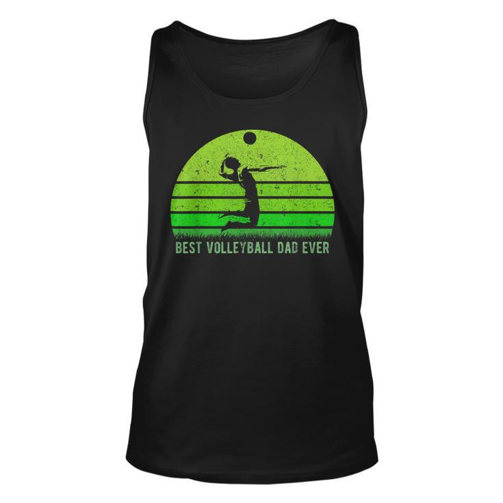 Vintage Retro Best Volleyball Dad Ever Fathers Day Tank Top