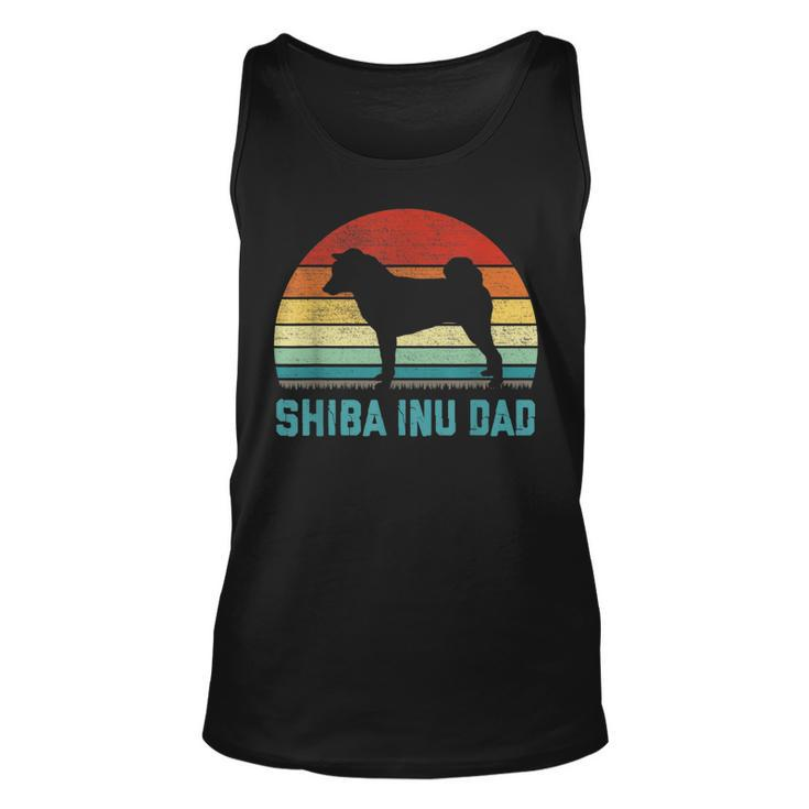 Vintage Shiba Inu Dad - Dog Lover Unisex Tank Top