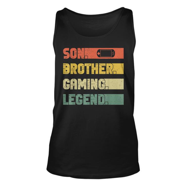 Vintage Sohn Bruder Gaming Legende Retro Video Gamer Junge Tank Top