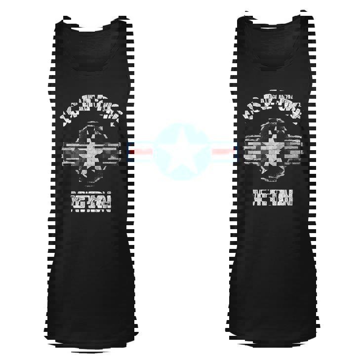 Vintage Us Air Force Veteran  - Vintage Usaf Veteran  Unisex Tank Top