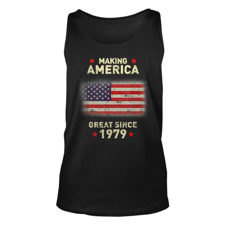 Vintage Usa Flag 1979 Shirt Old Retro 40Th Birthday Tee Tank Top