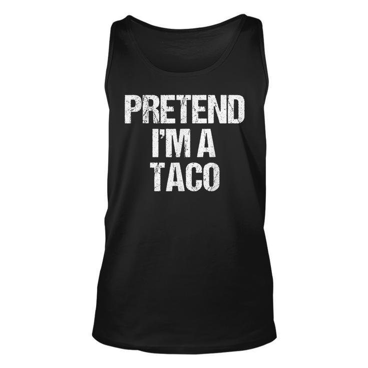 Vorgeben Ich Bin Ein Taco Lustig Faul Halloween-Kostüm Tank Top