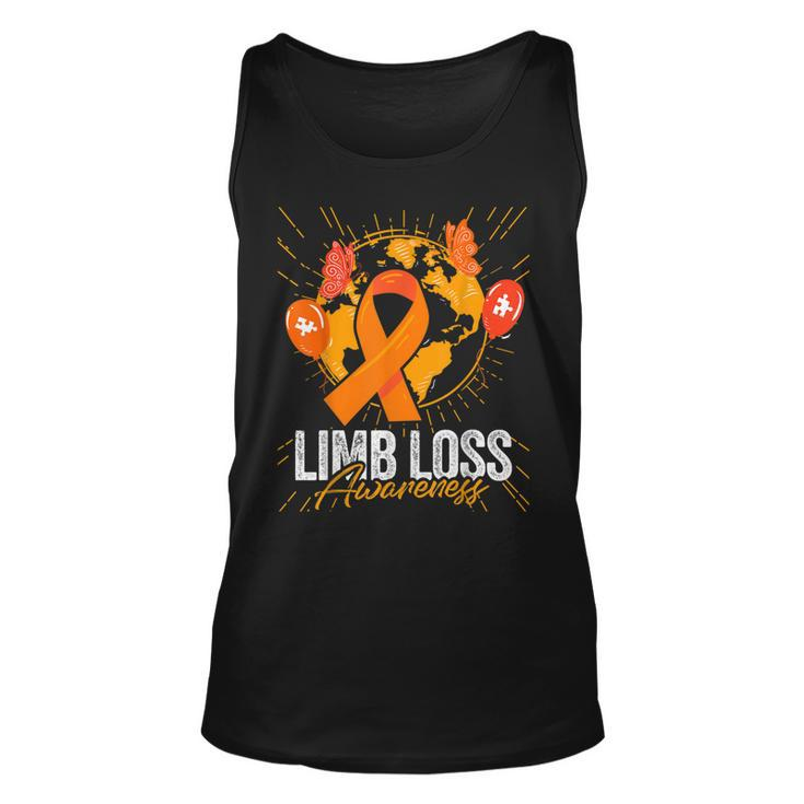We Wear Orange For Limb Loss Awareness Leopard Rainbow Women Tank Top