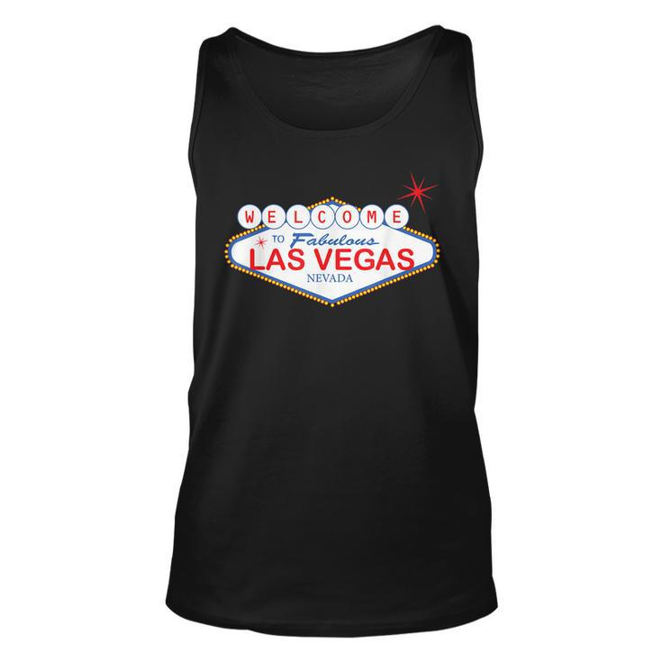 Welcome To Las Vegas Novelty Souvenir Sign VacationUnisex Tank Top