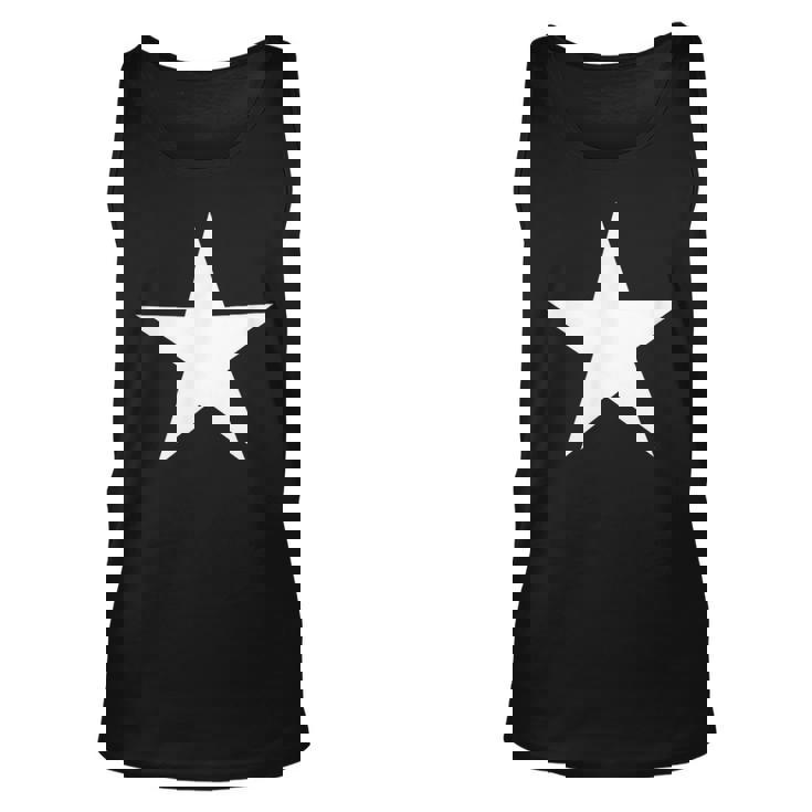 White Star On Front   Unisex Tank Top