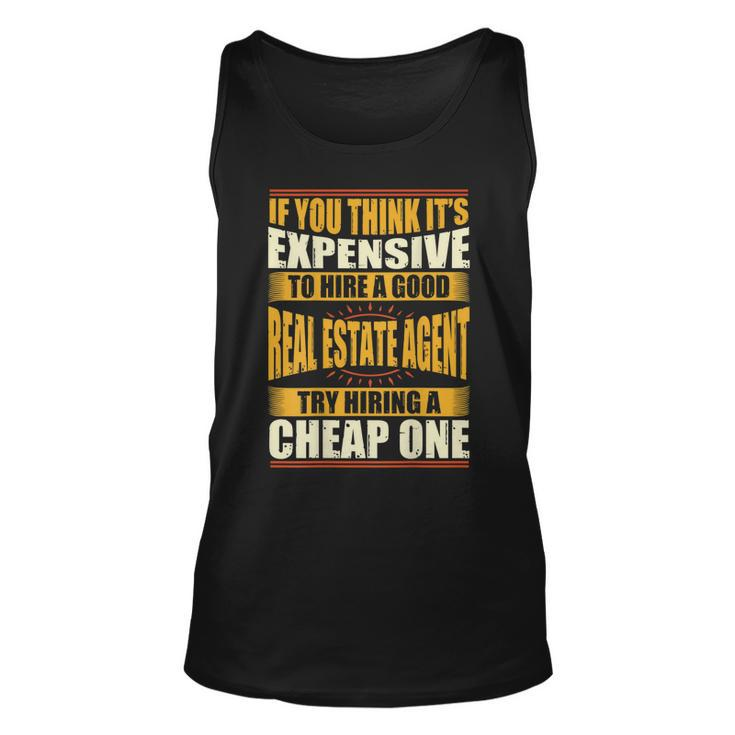 Wofunny Real Estate Agent  Broker Assistant Gift For Mens Unisex Tank Top