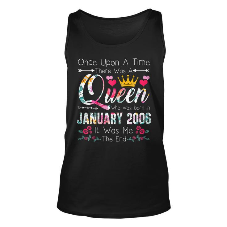 Womens 17 Years Birthday Girls 17Th Birthday Queen January 2006  Unisex Tank Top