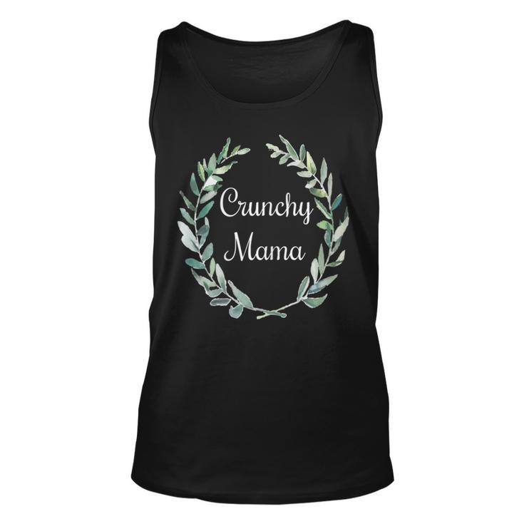 Womens Boho Crunchy Mama T  All Natural Mother Gift Unisex Tank Top