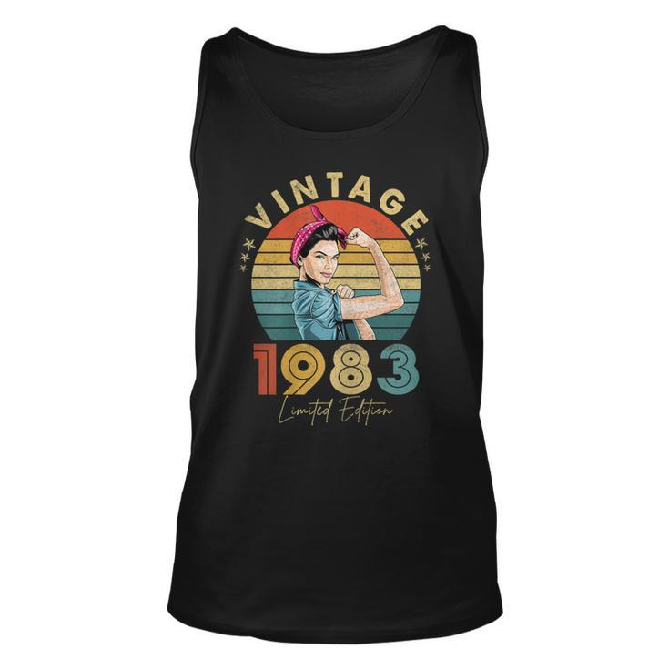 Womens Made In 1983 40 Year Old 40Th Birthday Gift For Girl Women  Unisex Tank Top