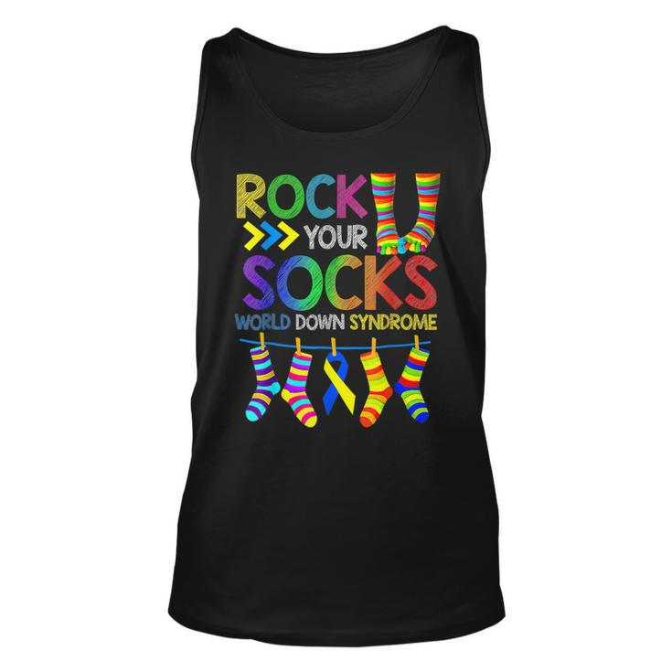 World Down Syndrome Awareness Day  Rock Your Socks  Unisex Tank Top