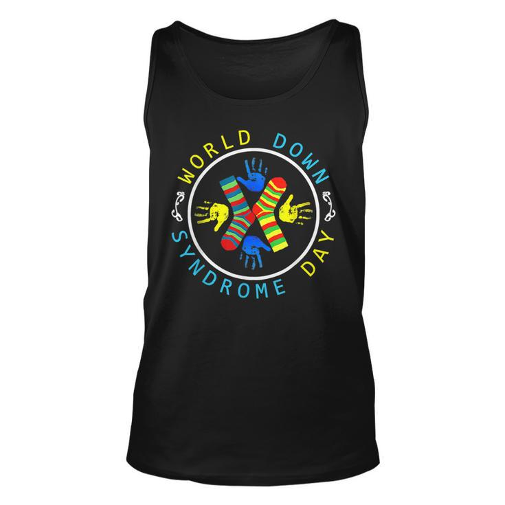 World Down Syndrome Day Awareness Socks T21 March 21 Gifts  Unisex Tank Top