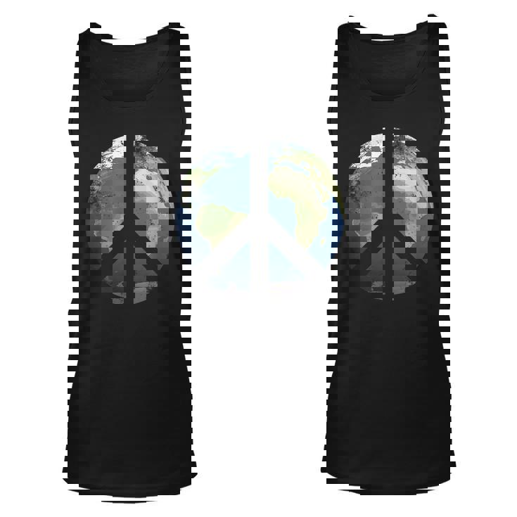 World Peace Earth Day Awareness Celebration Peace On Earth Unisex Tank Top