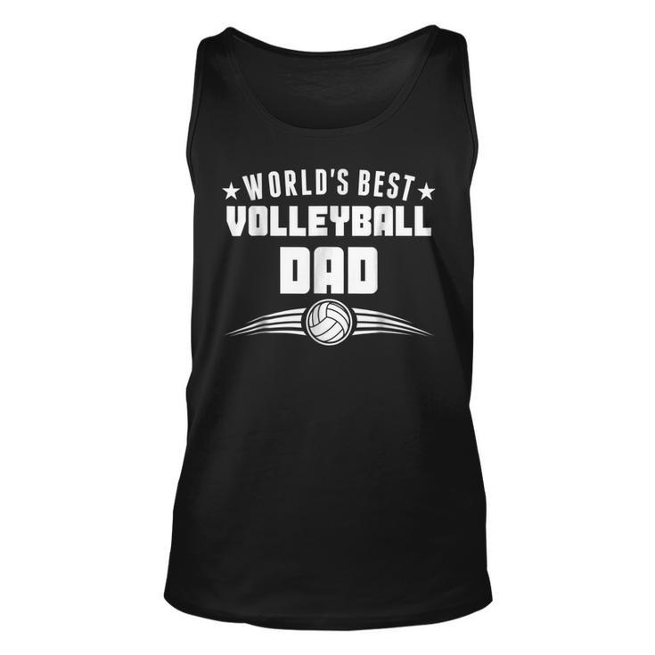 Worlds Best Volleyball Dad Sports Parent Gift For Mens Unisex Tank Top