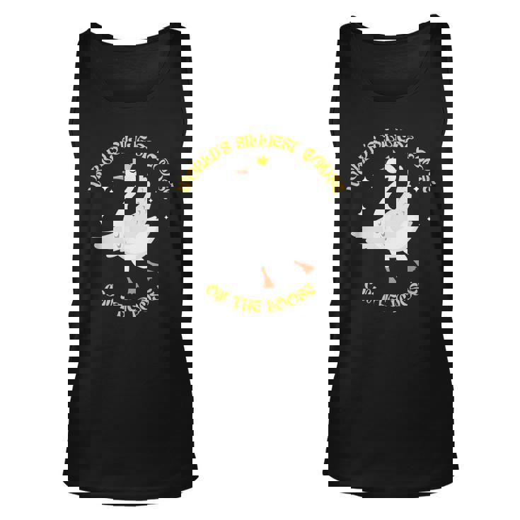 Worlds Silliest Goose On The Loose Funny Goose Unisex Tank Top