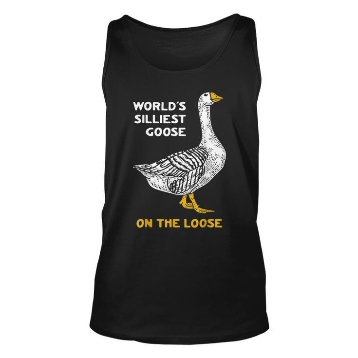 Worlds Silliest Goose On The Loose T   Unisex Tank Top