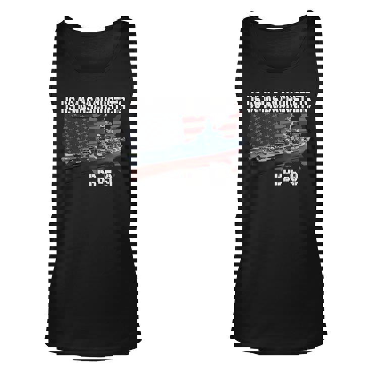 Ww2 American Battleship Uss Massachusetts Bb-59 Warships  Unisex Tank Top