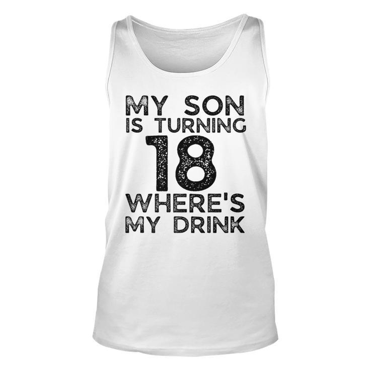 18Th Birthday For Dad Mom 18 Year Old Son Family Squad   Unisex Tank Top