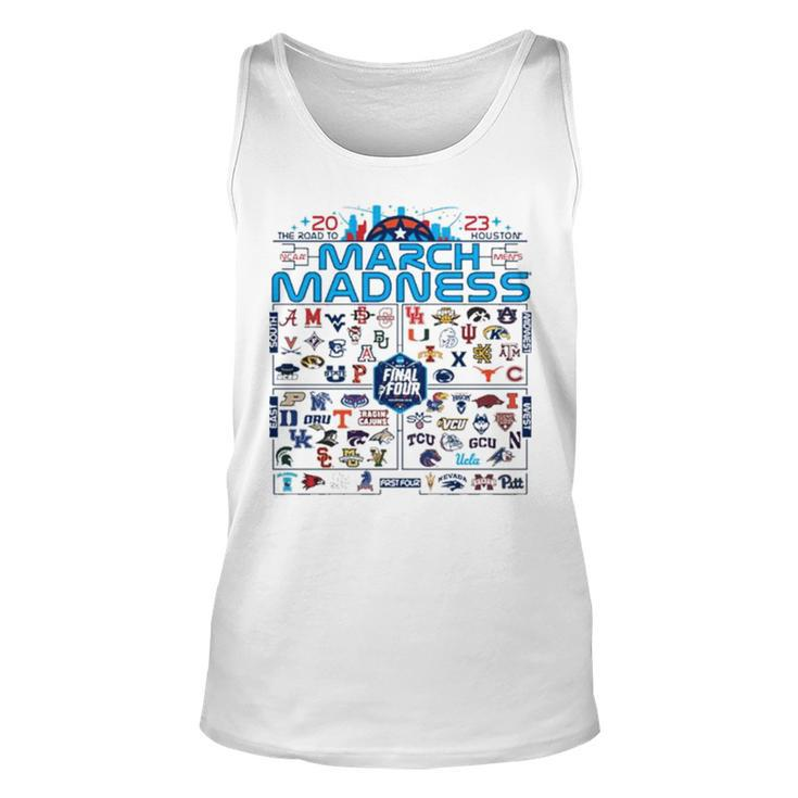 2023 Men’S Basketball March Madness Field Of 68 Group Unisex Tank Top