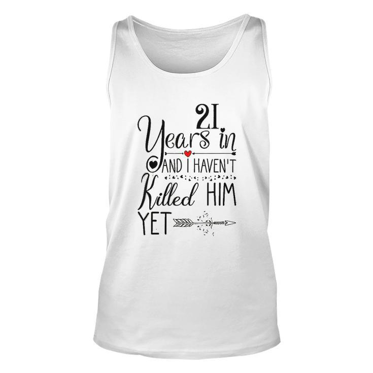 21St Wedding Anniversary Gift For Her 21 Years Of Marriage Men Women Tank Top Graphic Print Unisex