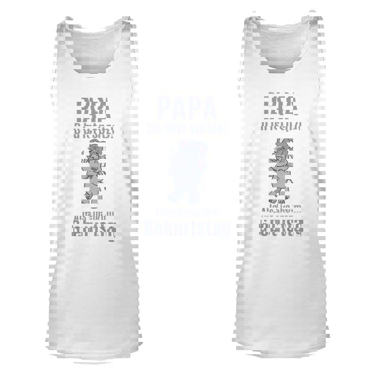 Alles Gute zum Geburtstag Papa Elefant Unisex TankTop, Liebe & Spaß Design