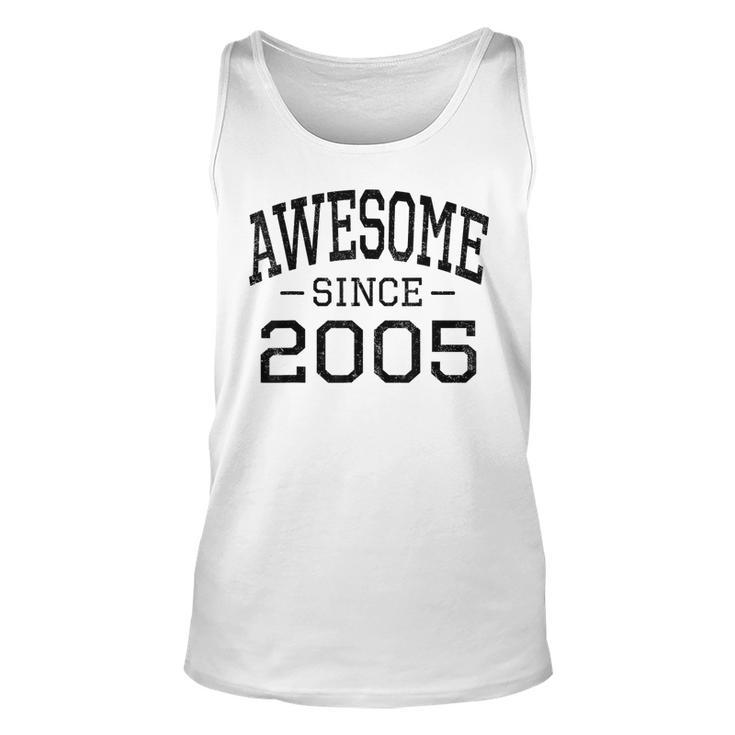 Awesome Since 2005 Vintage Style Born In 2005 Birth Year  Unisex Tank Top