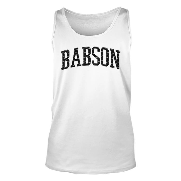 Babson Arch Vintage College University Alumni Style  Unisex Tank Top
