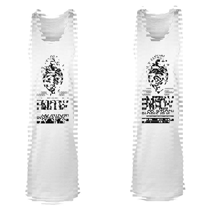 Barstow Blood Runs Through My Veins Unisex Tank Top