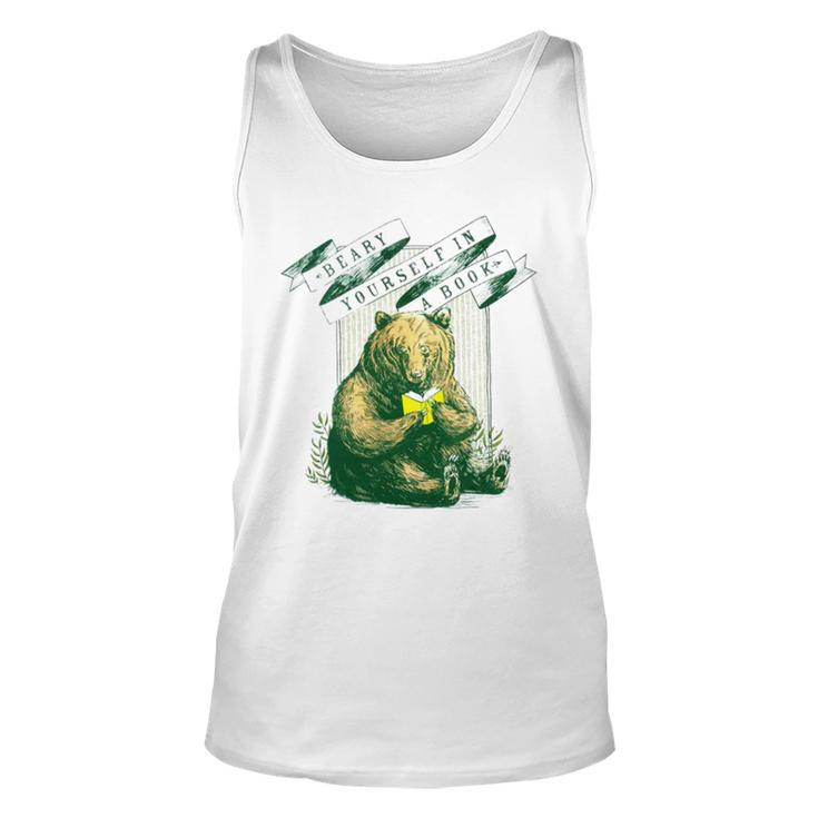 Beary Yourself In A Book Unisex Tank Top