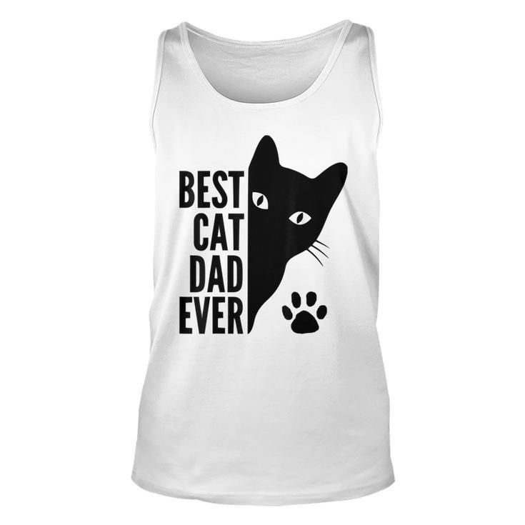 Best Cat Dad Ever Funny Cat Fathers Day Dad Kitty Lovers  Unisex Tank Top