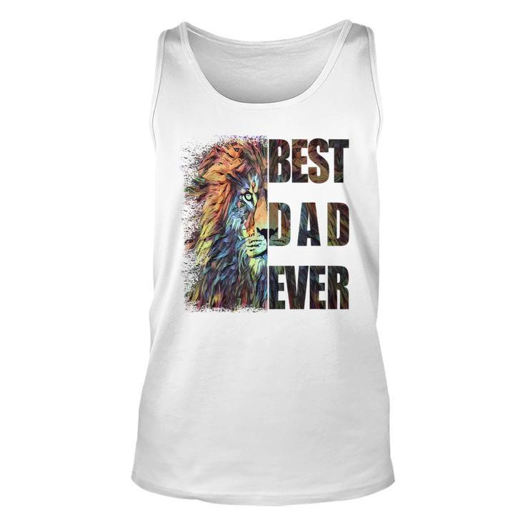 Best Dad Ever Lion Gift For Mens Unisex Tank Top