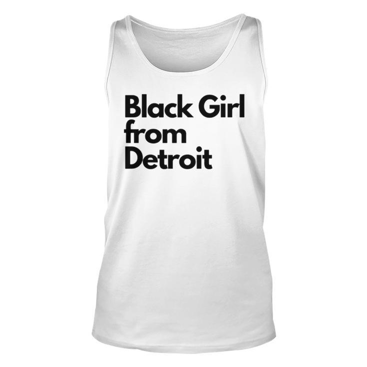 Black Girl From Detroit Unisex Tank Top