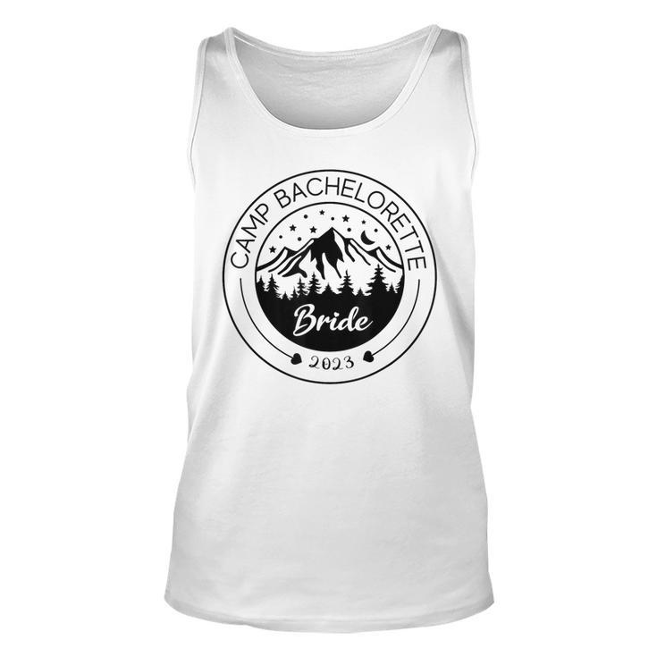 Camp Bachelorette Bride Mountain Bachelorette Party  Unisex Tank Top