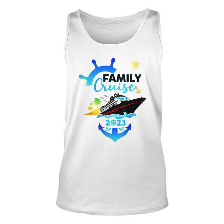 Cruise Family Vacation Matching Group Crew Squad 2023  Unisex Tank Top