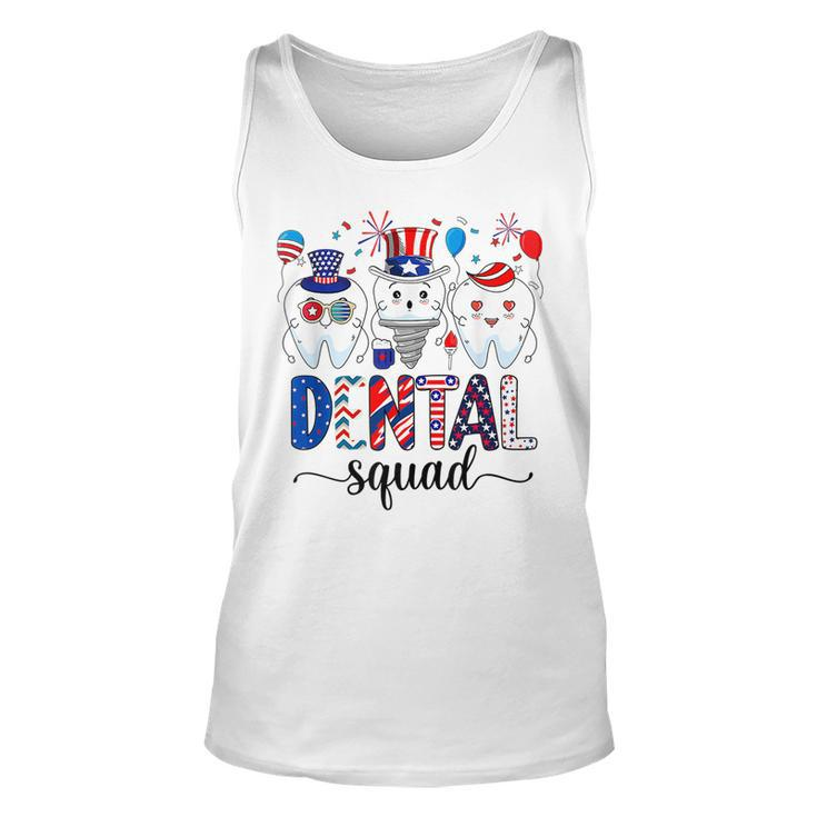 Dental Squad 4Th Of July Dentist Funny American Patriotic Unisex Tank Top