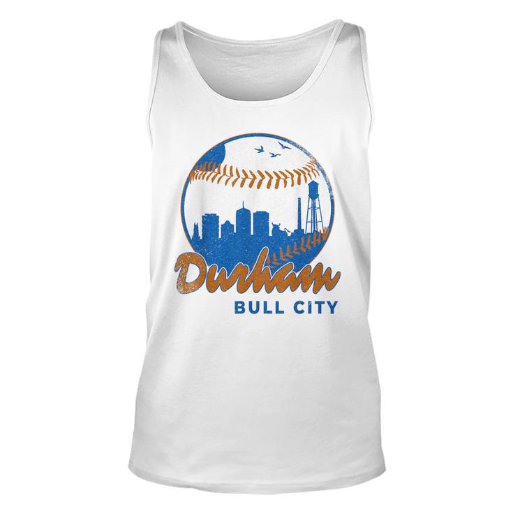 Durham Baseball Skyline Classic Bull City North Carolina  Unisex Tank Top