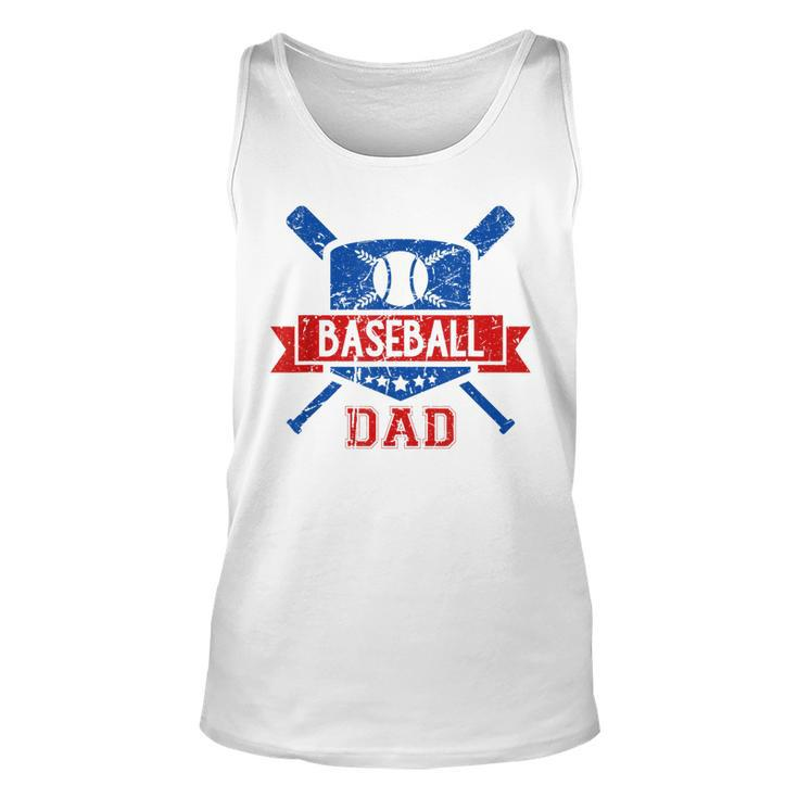 Funny Vintage Baseball Dad  Unisex Tank Top