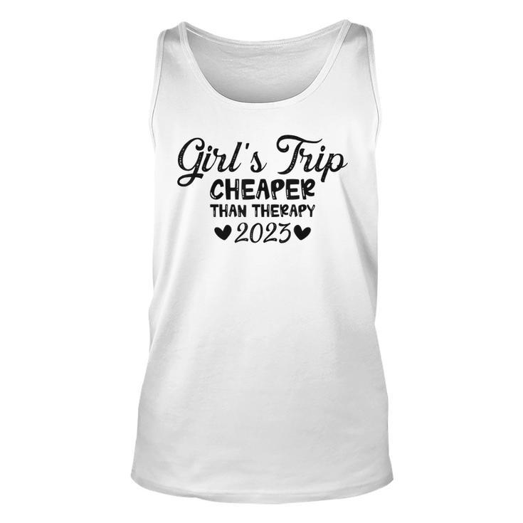 Girls Trip Therapy Vacation 2023 Bridesmaid  Unisex Tank Top