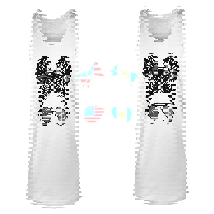 Half American Guatemalan Girl Usa Guatemala Flag Patriot  Unisex Tank Top