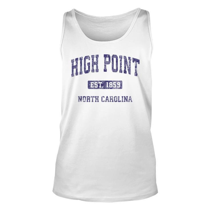High Point North Carolina Nc Vintage Athletic Sports Tank Top