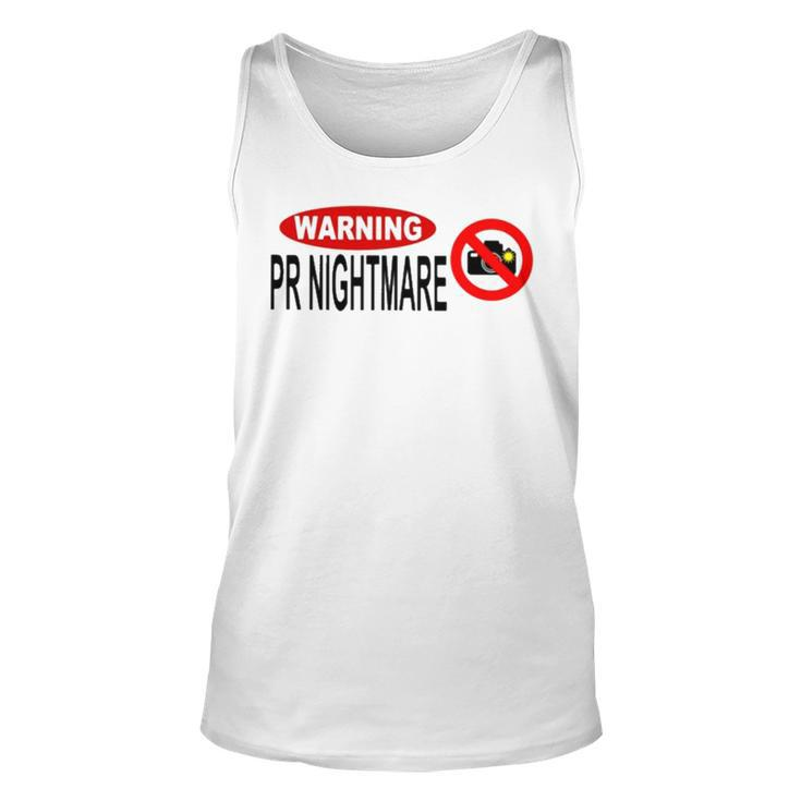 Hoes For Clothes Merch Warning Pr Nightmare T Unisex Tank Top