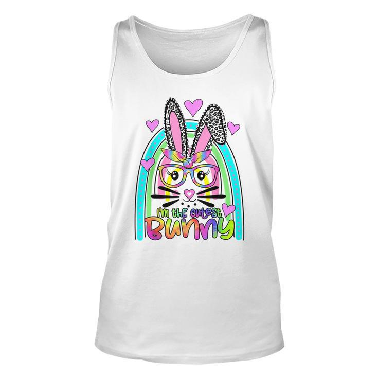 Im The Cutest Bunny Leopard Matching Family Easter Day  Unisex Tank Top