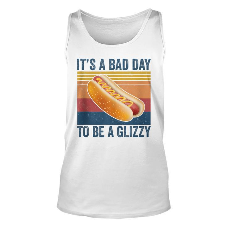 It’S A Bad Day To Be A Glizzy Funny Hot Dog Vintage  Unisex Tank Top