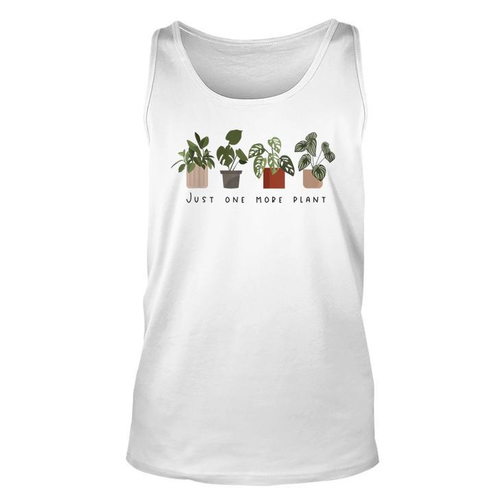 Just One More Plant Botanical Inspirational Cute Wildflower  V2 Unisex Tank Top