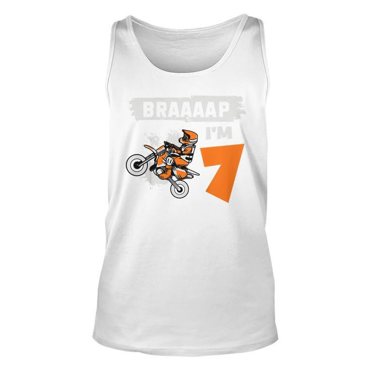 Kinder Braaaap Im 7 Dirt Bike Motocross 7 Geburtstag Tank Top