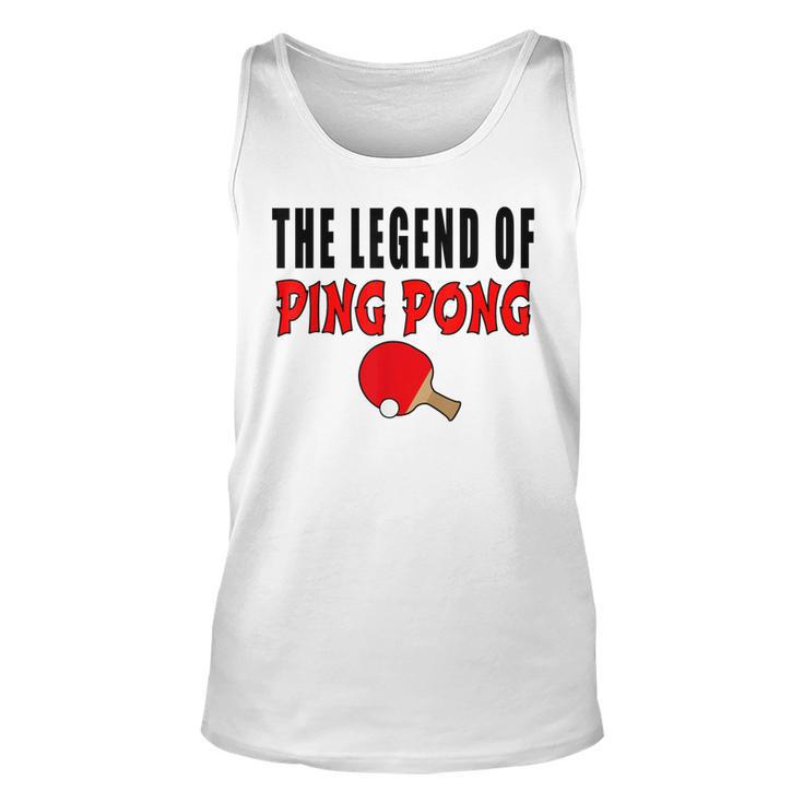 The Legend Of Ping Pong Tischtennis Lustig Tank Top