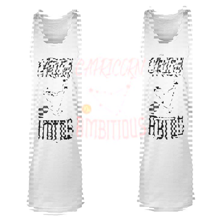 Live For Capricorn Ambitious Zodiac Sign Unisex Tank Top