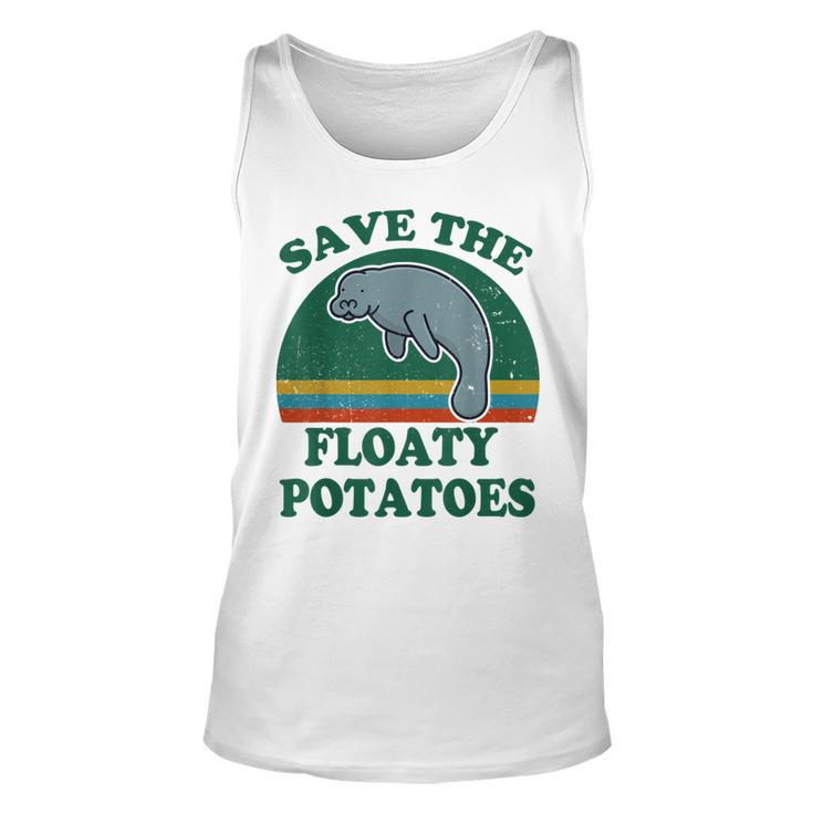 Mana- Save The Floaty Potatoes Funny Chubby Mermaid  Unisex Tank Top